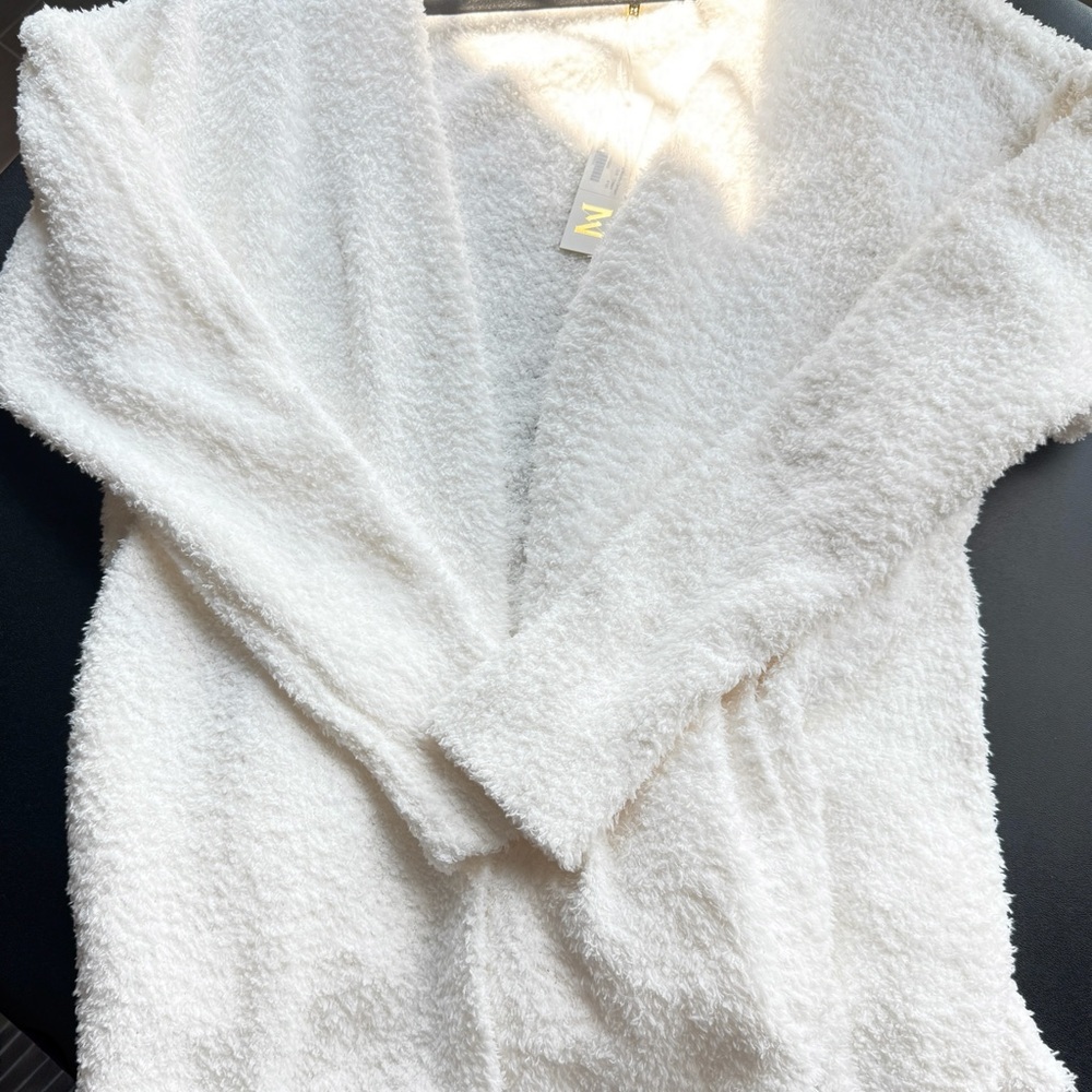 NWT Meshki Fluffy White Women's Cardigan